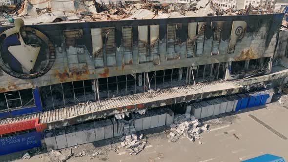 War Ukraine Kiev Kyiv Bomb Ruin House Destruction City Building Street alt