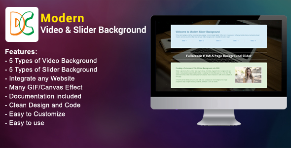Modern Video and Slider Background