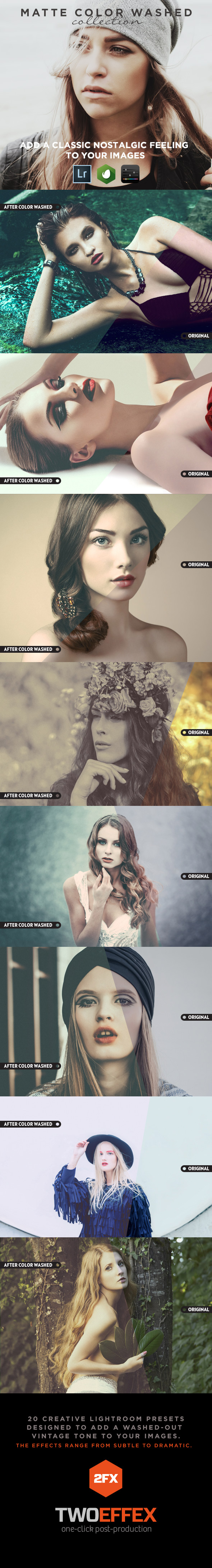 20 - Color Washed Lightroom Presets - Vintage Lightroom Presets
