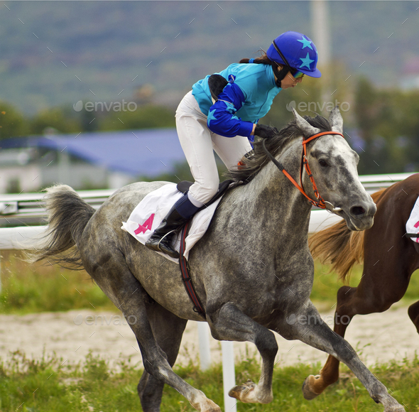 Horse racing in Pyatigorsk.