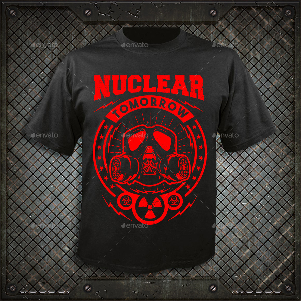 graphic shirt t vector by Durro design GraphicRiver Tomorrow T shirt  Nuclear