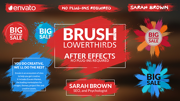 Brush Lower Thirds | After Effects