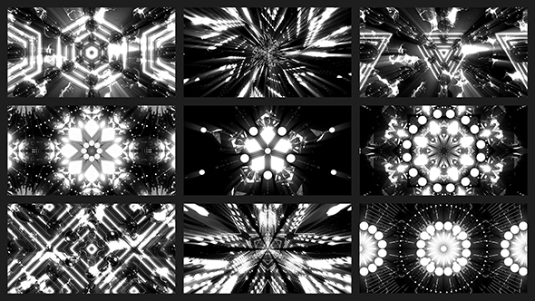 Black And White VJ Loops Pack IV