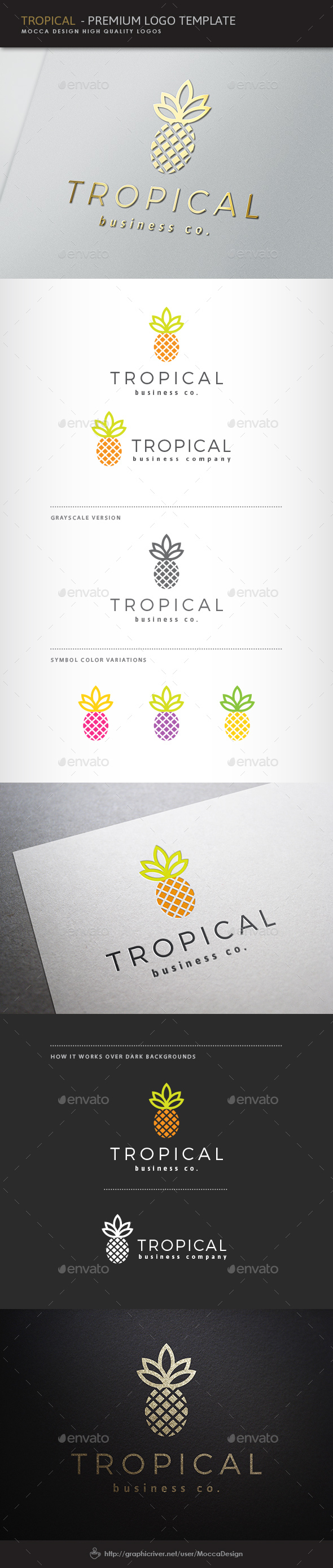 Tropical Logo - Food Logo Templates