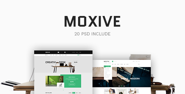 Moxive - eCommerce PSD Template - Retail PSD Templates