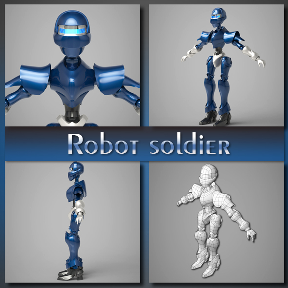 Robot soldier - 3Docean 17853979