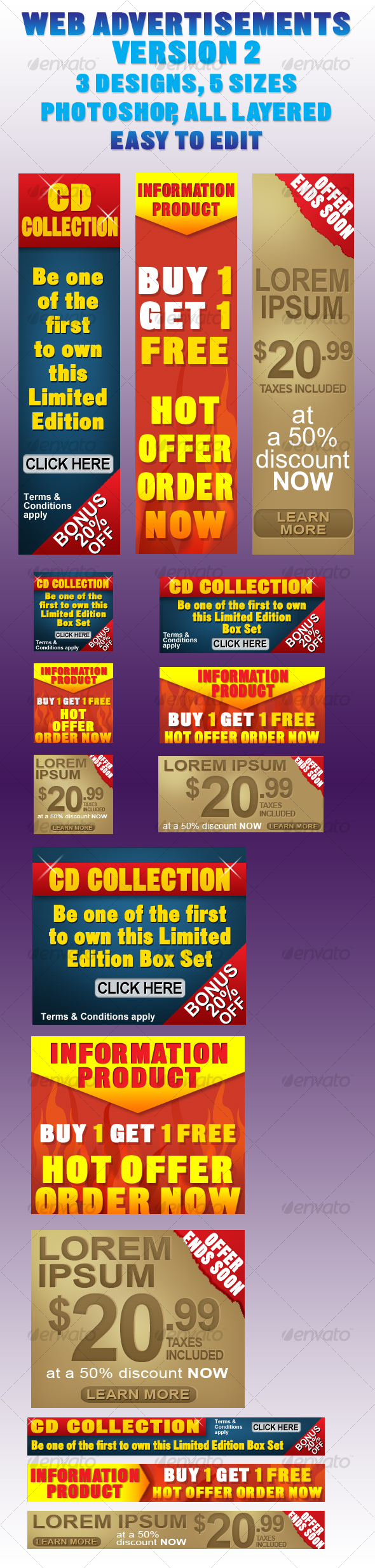 Web Advertisements Version 2 - Miscellaneous Web Elements
