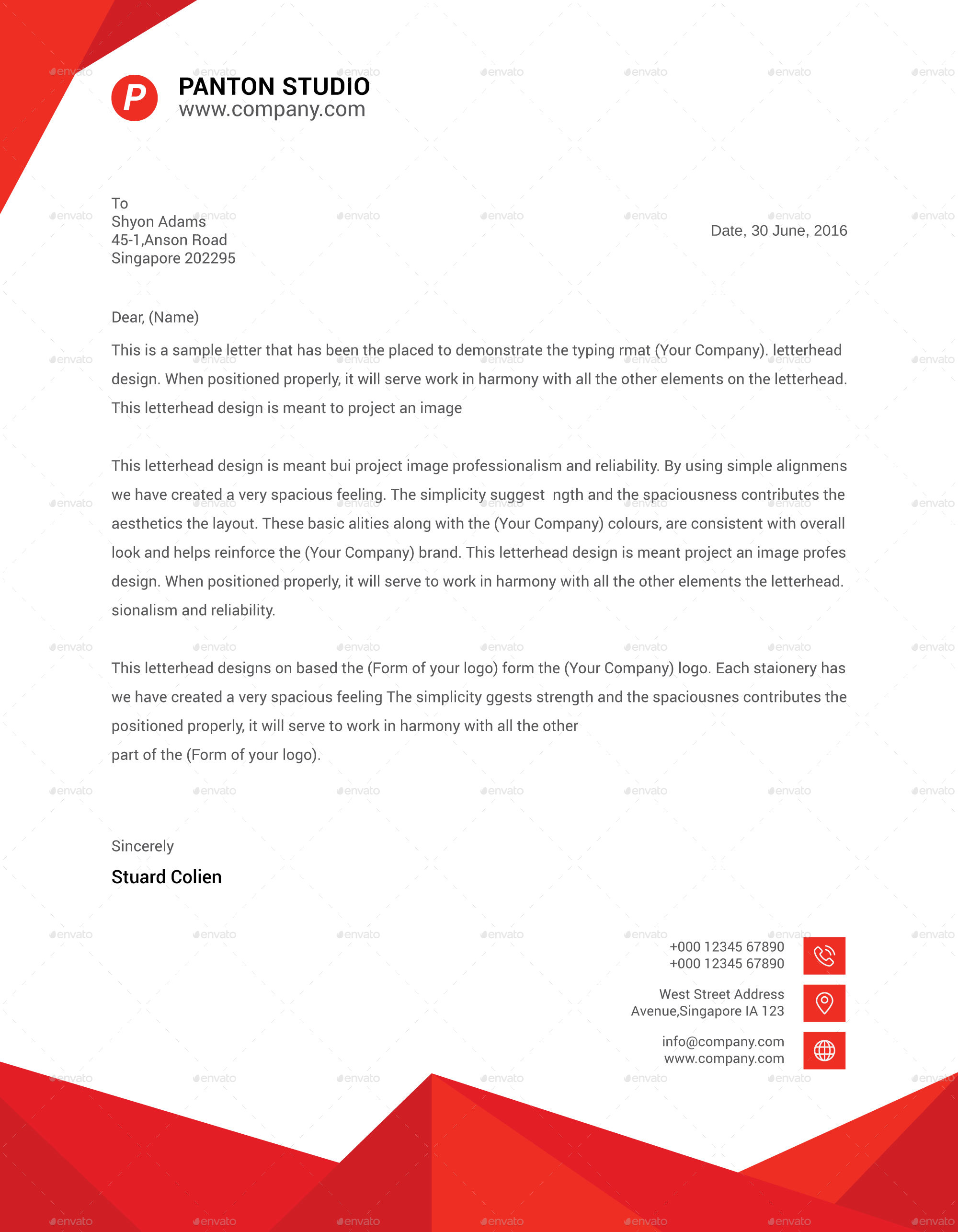 Letterhead by PantonStudio | GraphicRiver