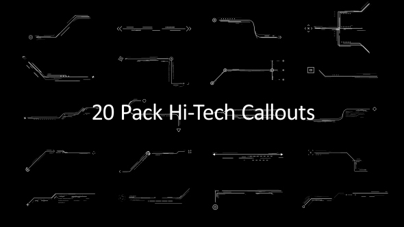 20 Pack Hi-Tech Callouts