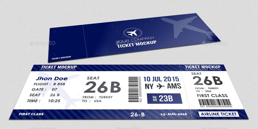 Ticket Mockup, Graphics | GraphicRiver