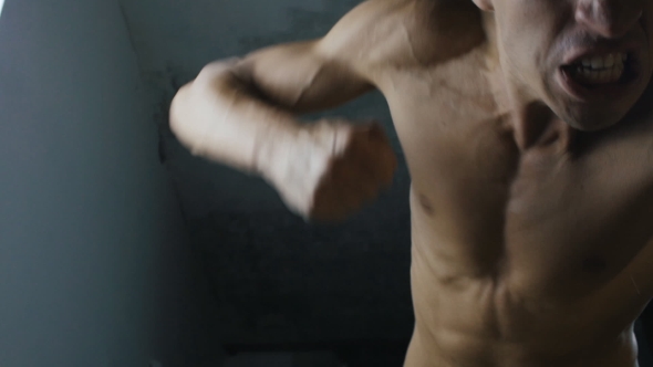 Aggressive Man Who Beats Lying alt