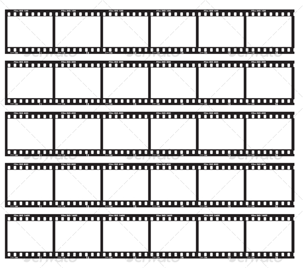 Traditional film strip - Decorative Vectors
