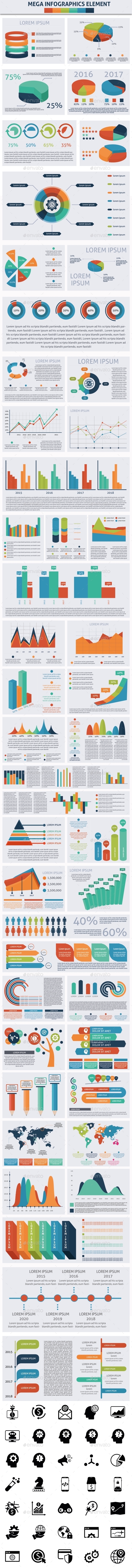 Mega Infographics Element - Infographics