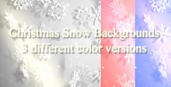 Christmas Snow Backgrounds 3 Different Colors Versions alt