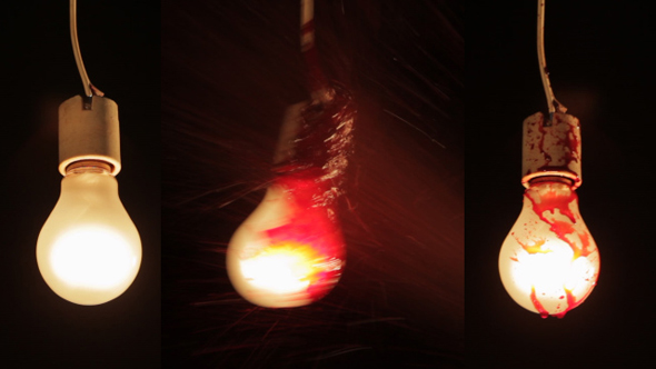 Blood Splash on Light Bulb 03