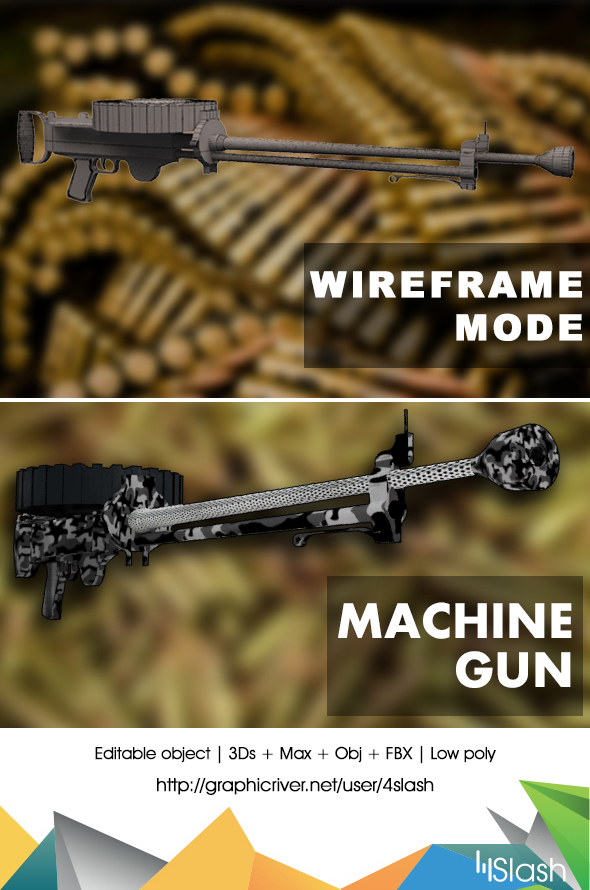 Heavy Machine Gun - 3Docean 17700364