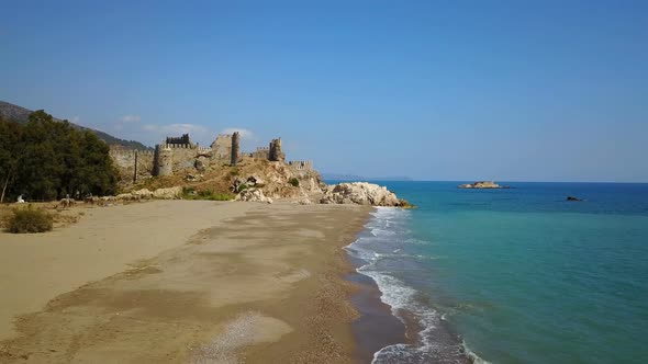 Crusades Mamure Castle, Mediterranean Sea, South Coast Mersin, Turkey