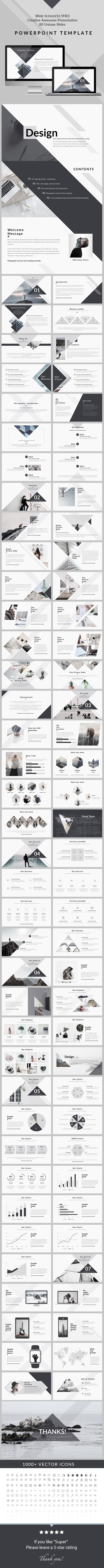 Design - Clean & Creative PowerPoint Presentation