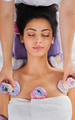 Woman has herbal ball massage in ayurveda spa wellness center - PhotoDune Item for Sale