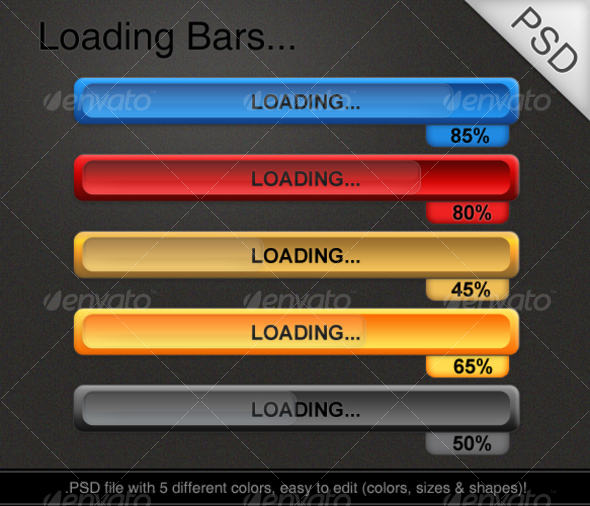 Loading Bars Designs - Forms Web Elements