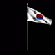 Flag of South Korea on a transparent background  - VideoHive Item for Sale