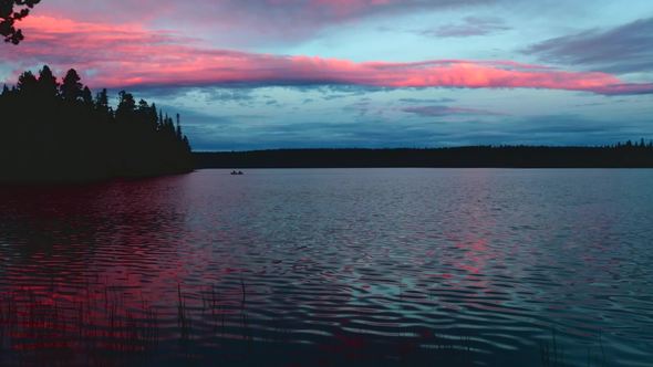Lake on Sunset