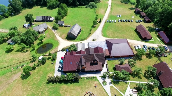 Buildings in Recreation Zone Aerial View