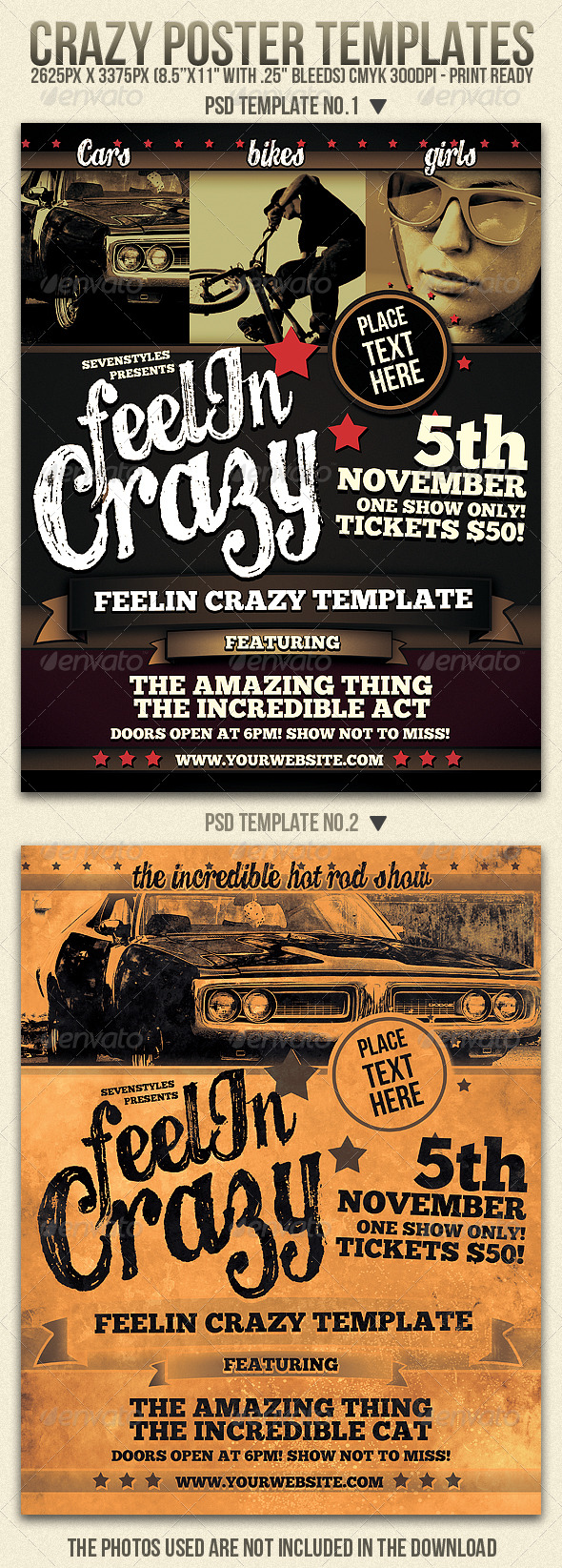 Crazy Flyer Templates - Clubs & Parties Events