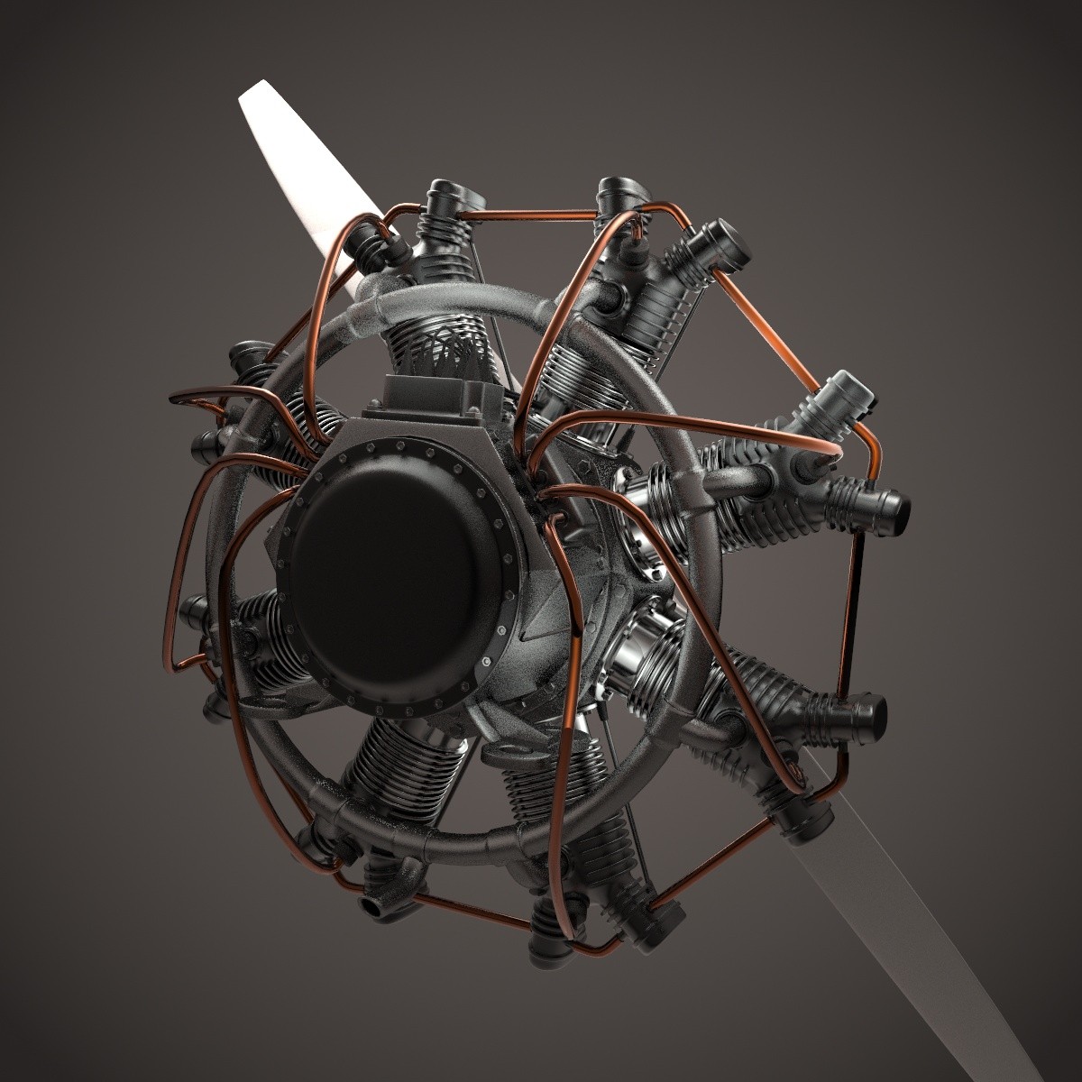 Animated Radial Engine by unlimited3d | 3DOcean