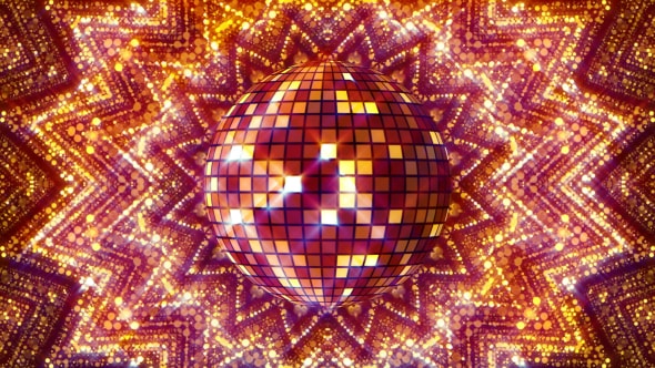 Golden Disco Ball Kaleidoscope