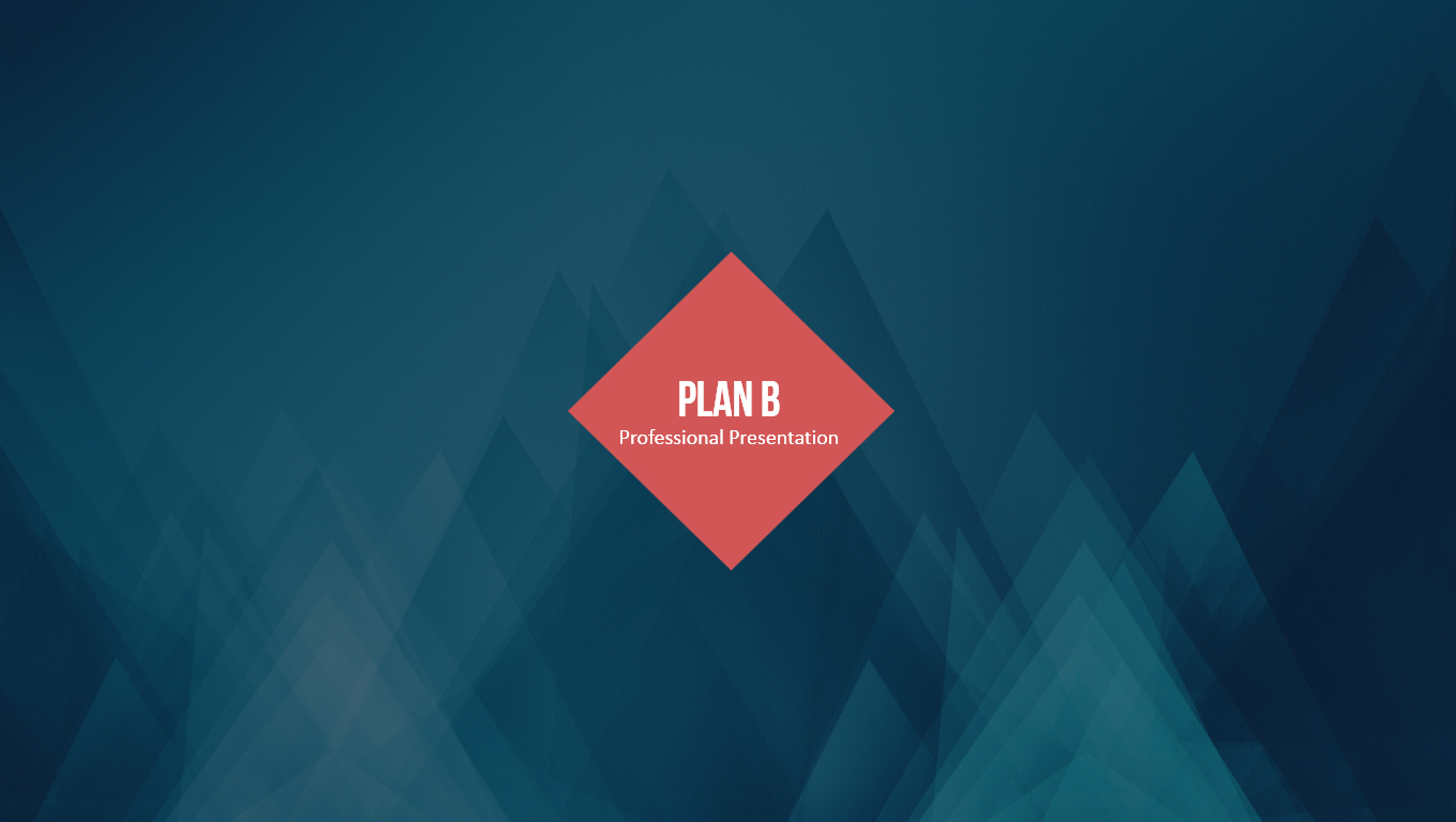 Plan B - Multi-purpose Powerpoint Template, Presentation Templates