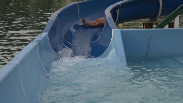 Great Fun, Laughing On Water Slide