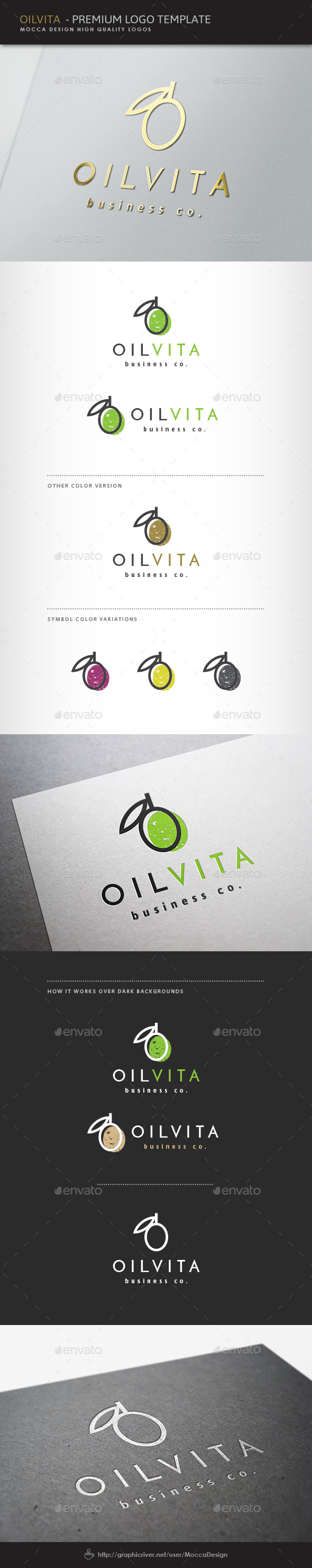 Oilvita Logo - Food Logo Templates