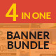 Banner Bundle – 4 in 1 HTML5 Ad Templates