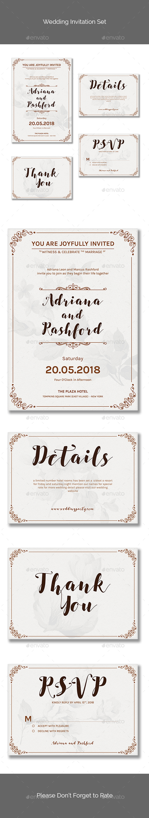 Wedding Invitation Set