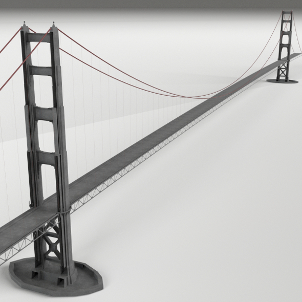 Suspension Bridge - 3DOcean Item for Sale
