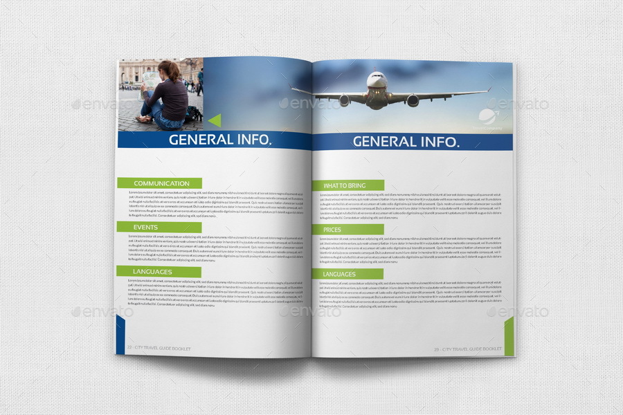 sample page for travel guide one page