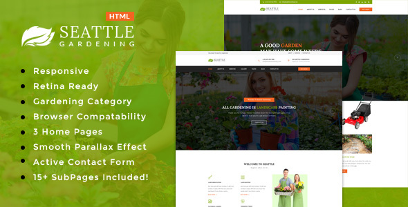 Seattle Gardning Gardening And Landscaping Html Template By Seattle Gardning Gardening And Landscaping Html Template Business Corporate