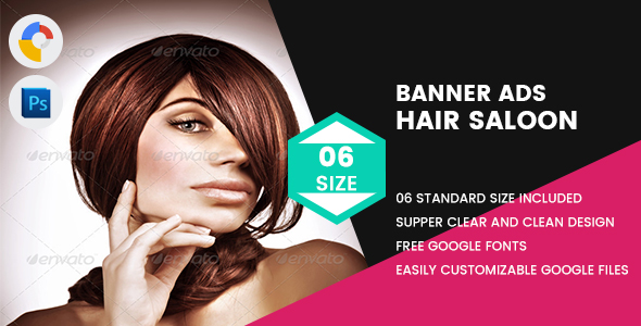 Hair Saloon Banner HTML5