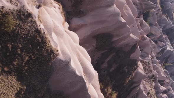 Vertical Video Cappadocia Landscape Aerial View alt