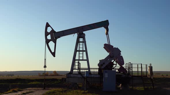 Oil Production, Oil Pumping at Dawn alt