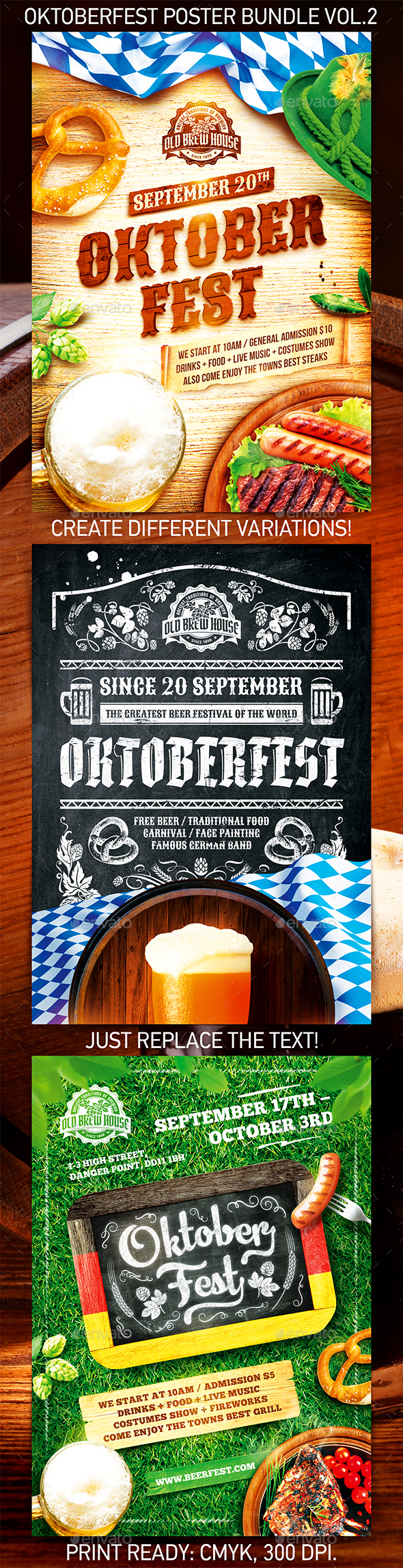 Oktoberfest Festival Poster Bundle vol.2