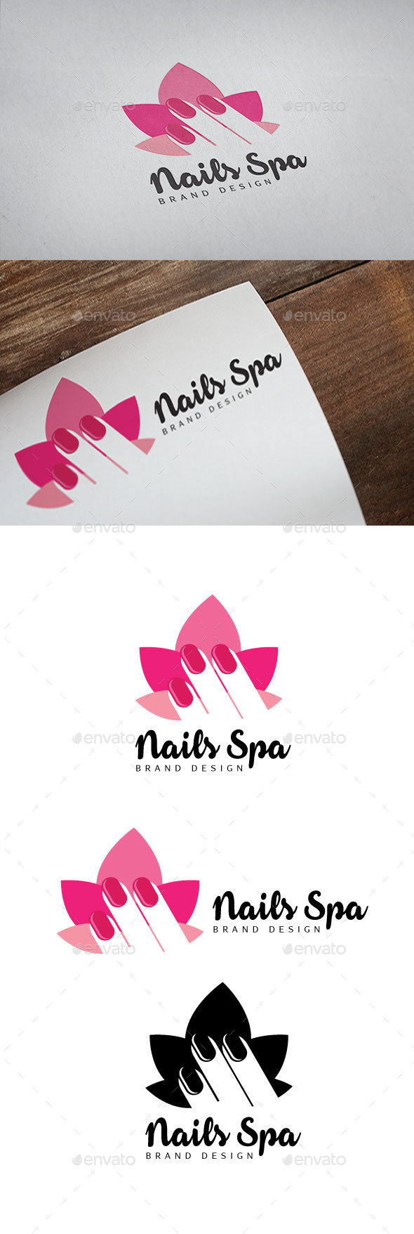 Nails Spa Logo by Goodigital | GraphicRiver