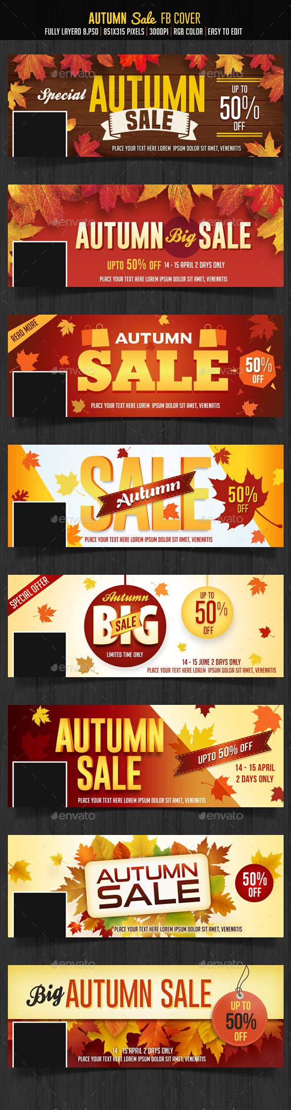 Autumn Fall Sale Facebook Cover