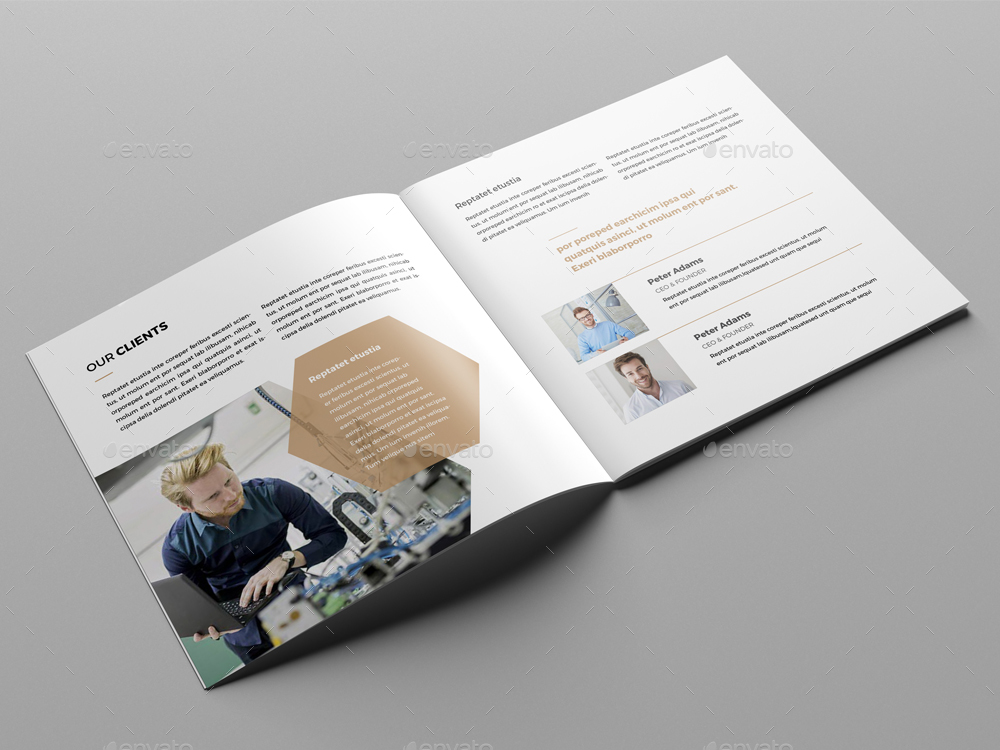 Corporate Square Brochure, Print Templates | GraphicRiver