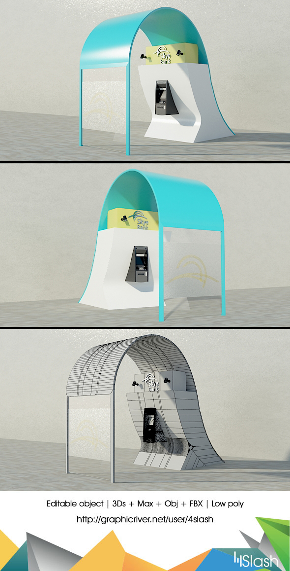 3D Outdoor ATM - 3Docean 17960026