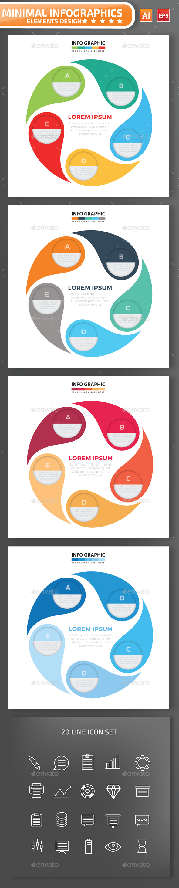 Minimal infographic Design