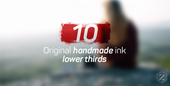 Ink Lower Thirds - VideoHive 17962768
