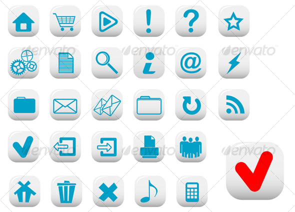 Internet buttons - Decorative Vectors