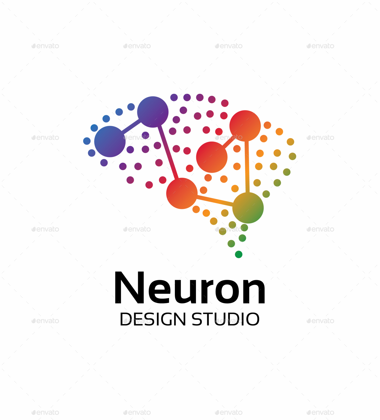 neuron logo vector icon illustration | Vector icons illustration, Brain logo,  Vector logo